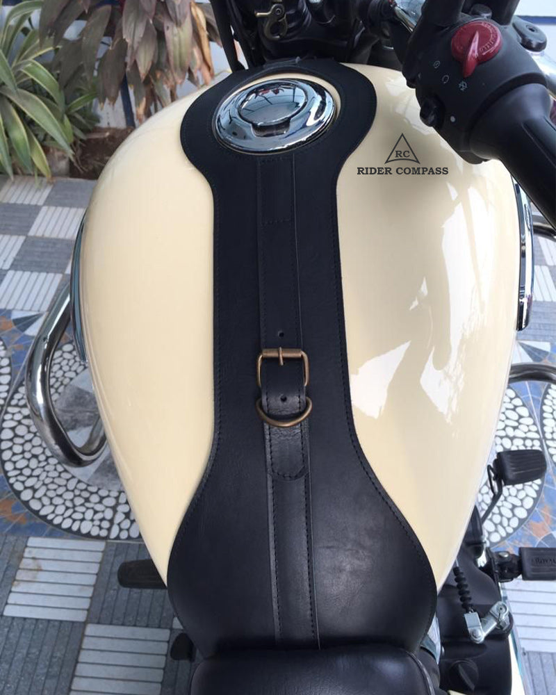 Leather Tank Strap For Royal Enfield Bikes