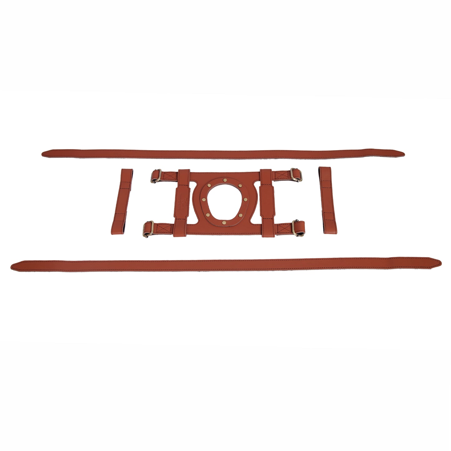 Leather Cross Tank Strap - Royal Enfield Hunter 350