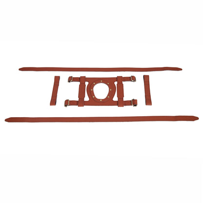 Leather Cross Tank Strap - Royal Enfield Hunter 350