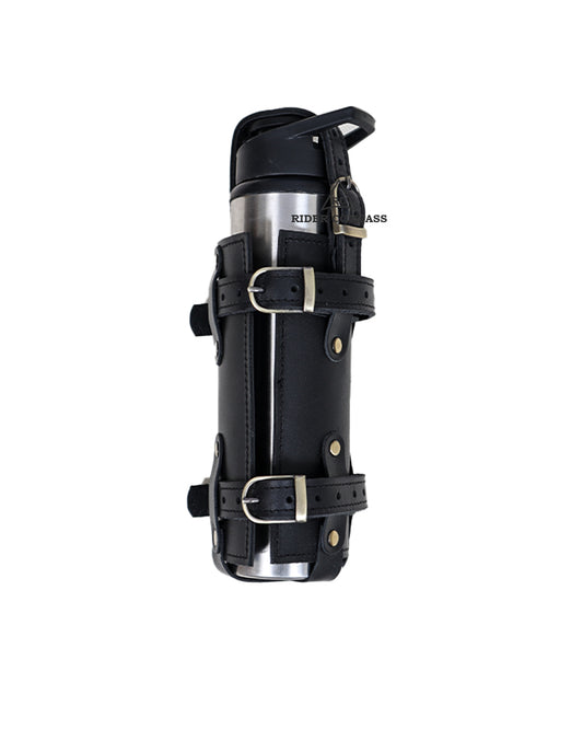 Universal Leather Bottle holder Rider Compass For bikes