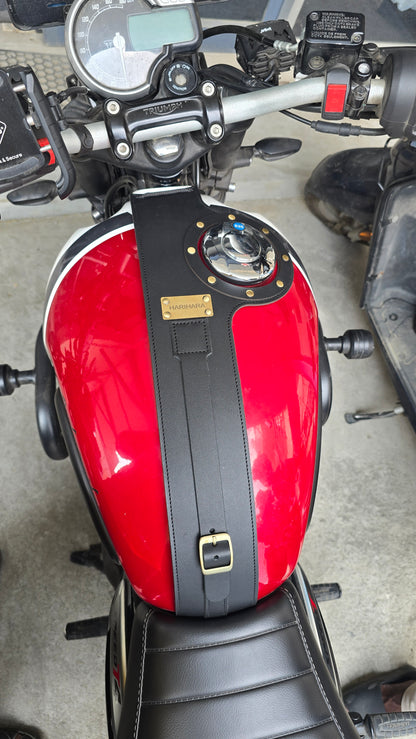 Leather Tank Strap - Triumph