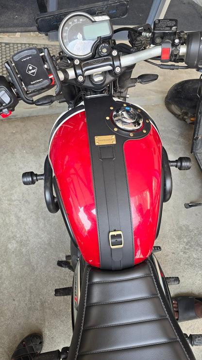 Leather Tank Strap - Triumph