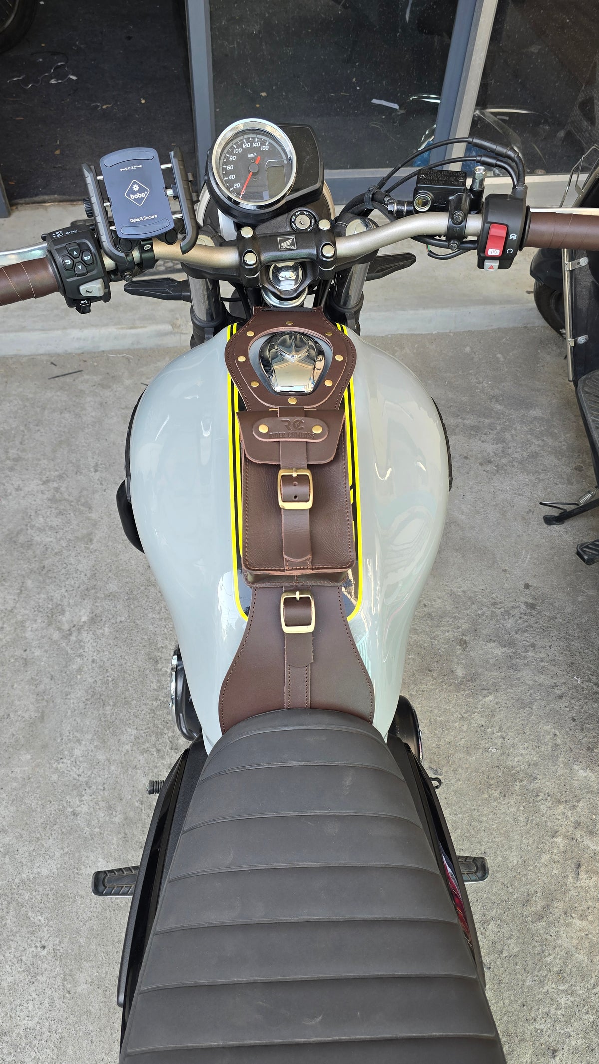 Leather Tank Strap - Honda