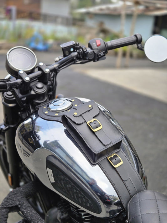 Leather Tank Strap - Jawa Bobber
