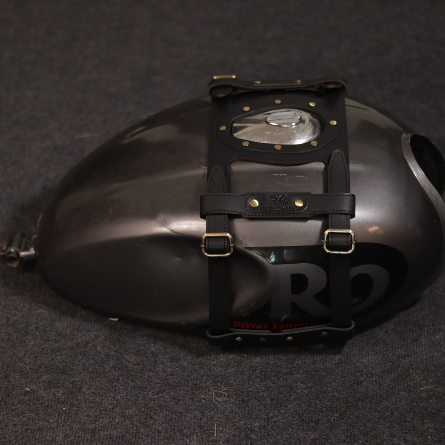 Leather Cross Tank Strap - Royal Enfield Hunter 350