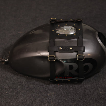 Leather Cross Tank Strap - Royal Enfield Hunter 350