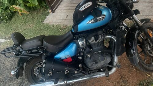 Royal Enfield meteor 350 Leather Bag photo review