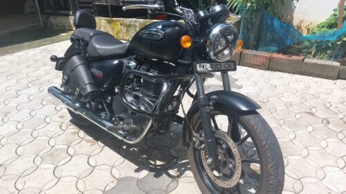 Royal Enfield meteor 350 Leather Bag photo review